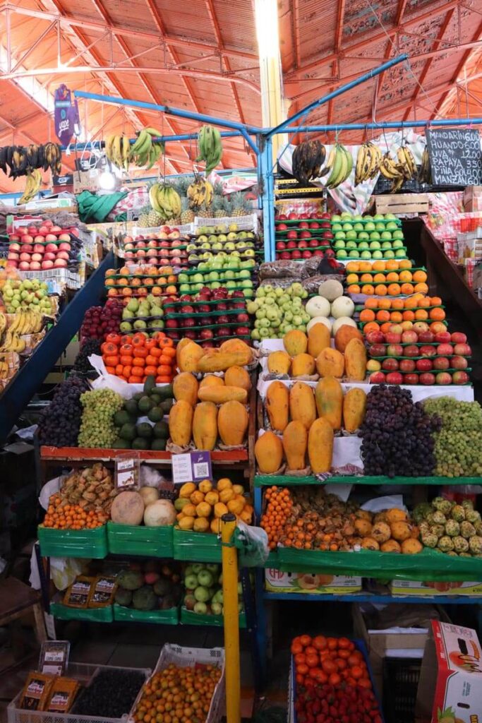 Fruit op de markt in Peru