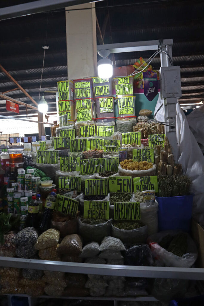 Kruiden op de San Pedro Markt