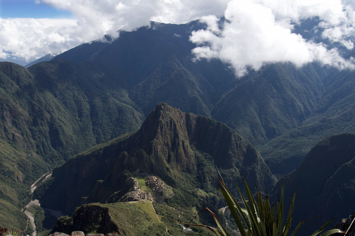 Uitzicht vanaf Montana Machu Picchu