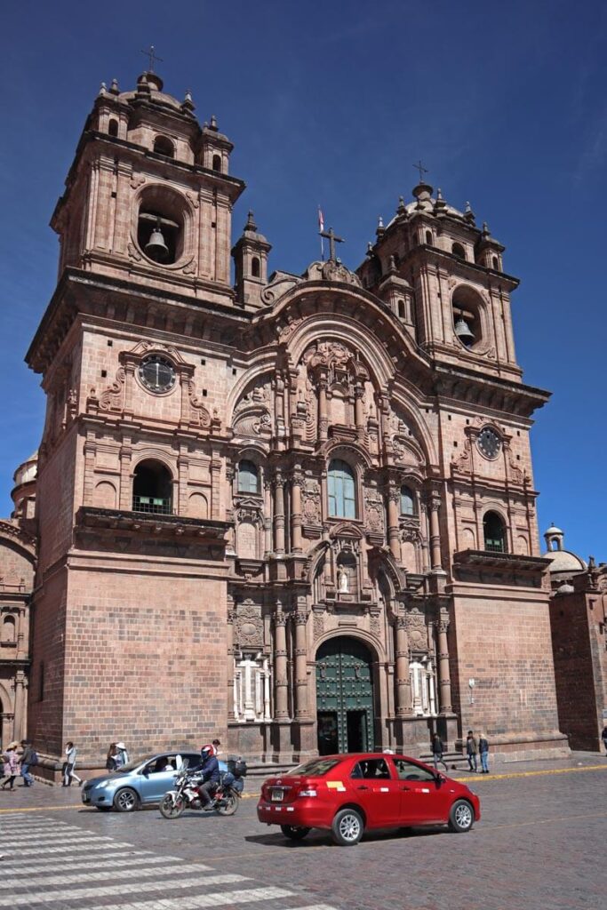 Taxi voor de kathedraal