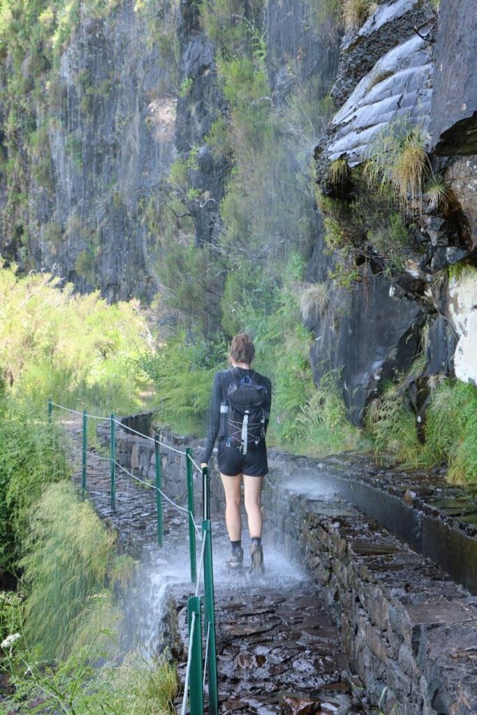 Waterval op pad Madeira