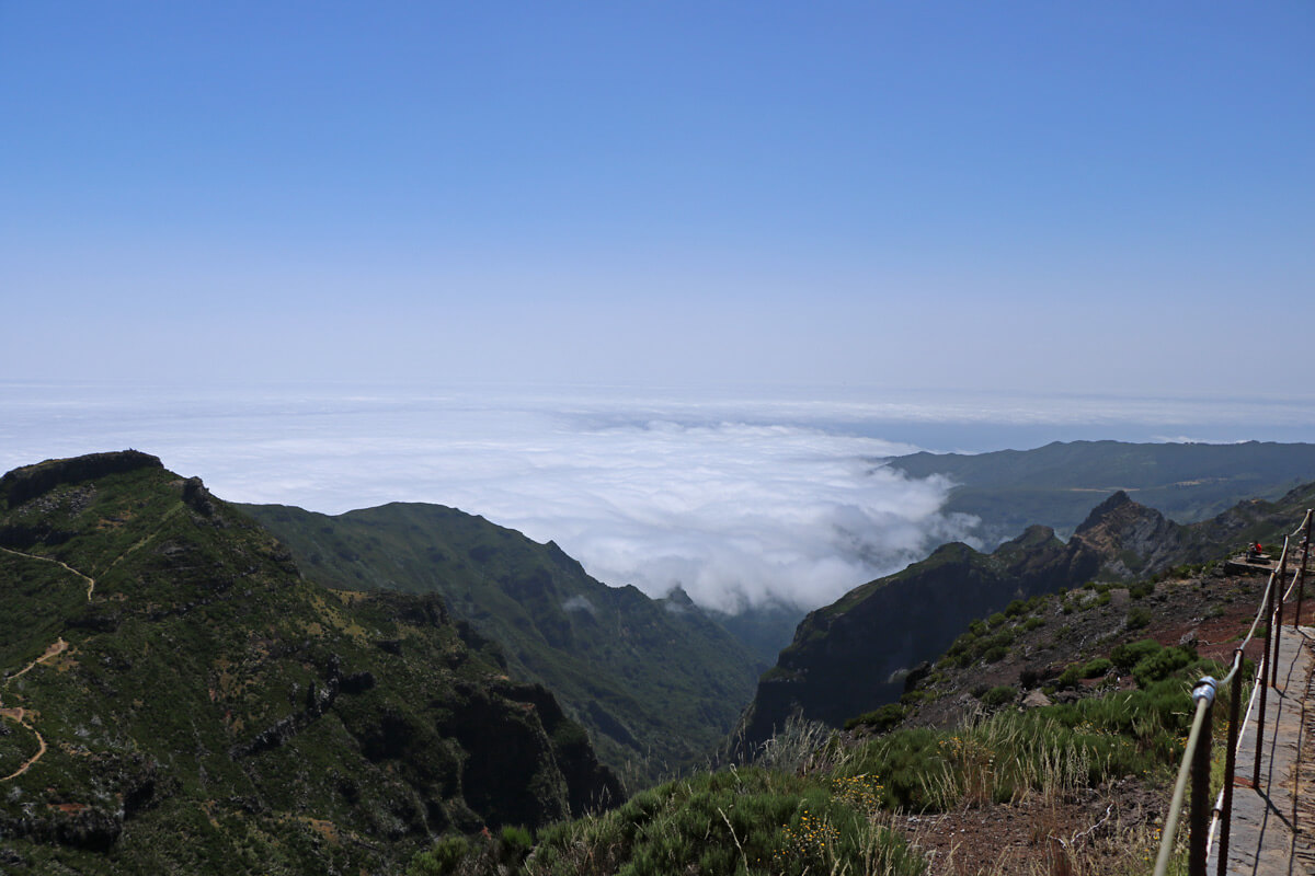 Uitzicht vanaf Pico do Areeiro