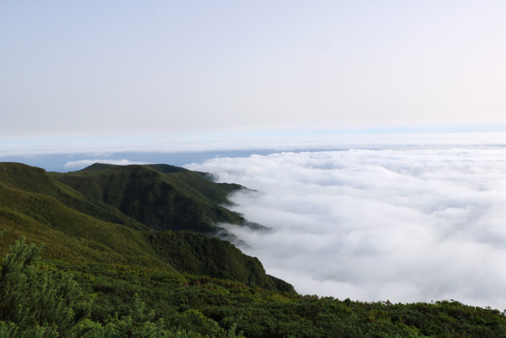 Uitzicht op wolken Madeira